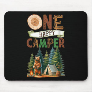 Tapis De Souris Un Joyeux Camper Premier Anniversaire Famille Camp