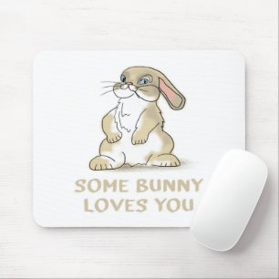 Tapis De Souris Un Lapin T'Aime Cadeaux de lapin
