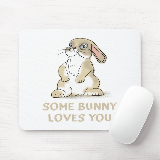 Tapis De Souris Un Lapin T'Aime | Cadeaux de lapin (Avec souris)
