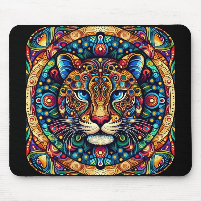 Tapis De Souris Un léopard majestueux - Souris (Devant)