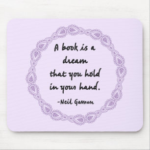 Tapis De Souris Un Livre Est Une Citation De Rêve