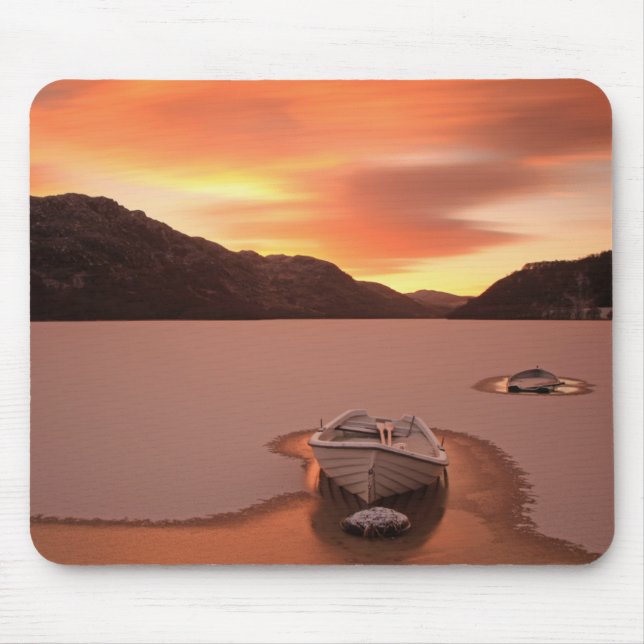 Tapis De Souris Un loch congelé | Ruthven, R-U (Devant)