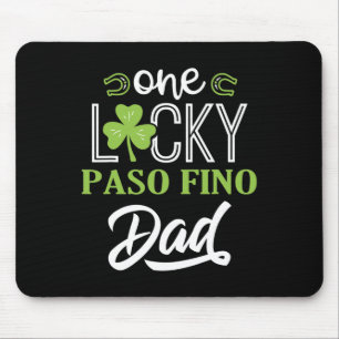 Tapis De Souris Un Lucky Paso Fino Cheval Papa Irlandais Horseback