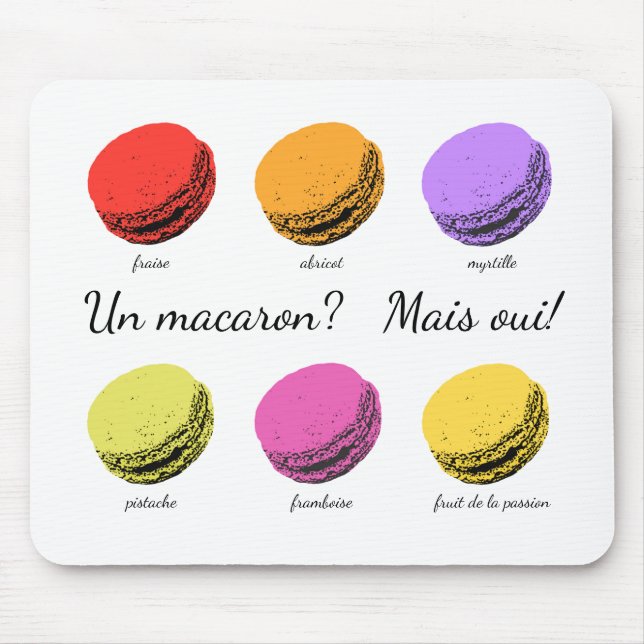 Tapis De Souris Un macaron ? Mais oui ! (Devant)