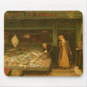 Tapis De Souris Un magasin de pêcheurs par Frederick Walker
