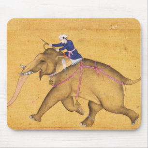 Tapis De Souris Un Mahout montant un éléphant, du grand Clive