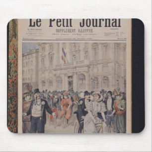 Tapis De Souris Un mariage sur une bicyclette