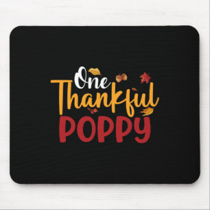 Tapis De Souris Un Merci Poppy drôle Thanksgiving Automne Automne