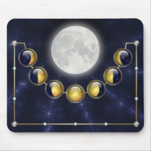 Tapis De Souris Un mois pendant la vie de la lune Mousepad