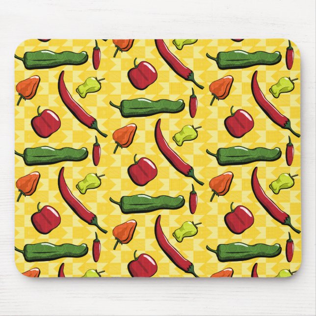 Tapis De Souris Un monde de poivrons mousepad (Devant)