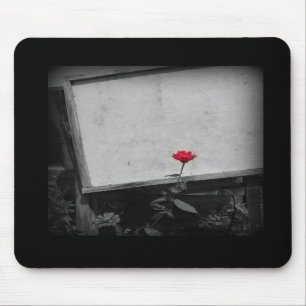 Tapis De Souris Un Mousepac à fleurs rouges