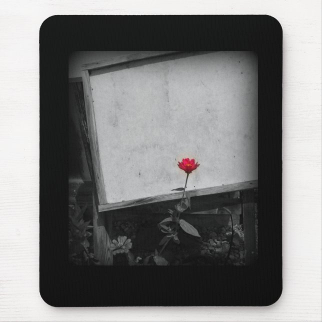 Tapis De Souris Un Mousepac à fleurs rouges (Devant)