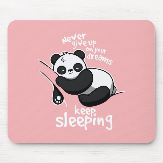 TAPIS DE SOURIS UN PANDA DE SOMMEIL MORT (Devant)