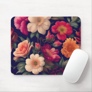 Tapis De Souris Un papier peint avec un motif floral