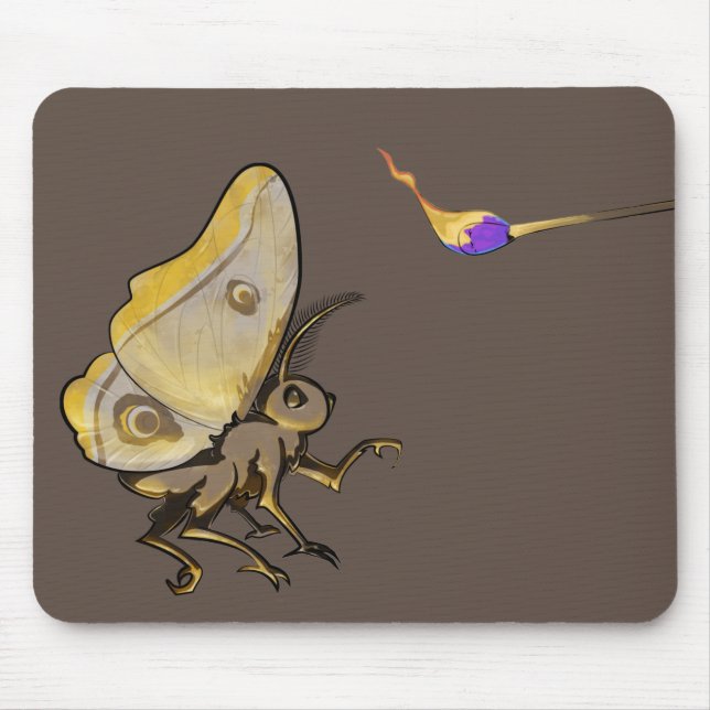 Tapis De Souris Un papillon à flamme (Devant)