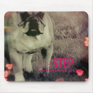 Tapis De Souris Un pas à la fois, Bulldog