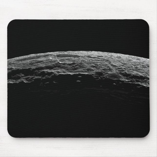 Tapis De Souris Un paysage irréel de la lune de Saturne (Devant)
