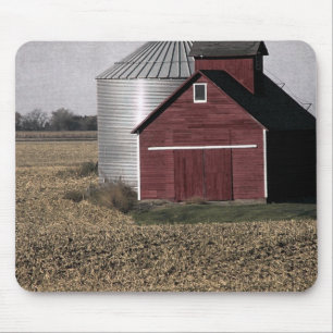 Tapis De Souris Un Paysage Rural Après La Récolte