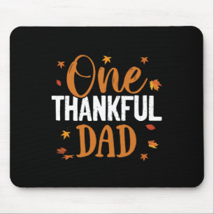 Tapis De Souris Un Père Remercié Thanksgiving - Famille d'automne
