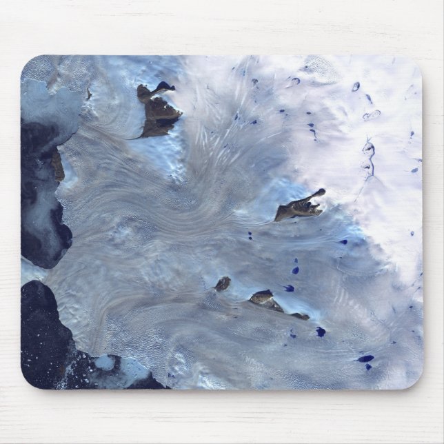 Tapis De Souris Un petit champ de glaciers entoure la baie de Baff (Devant)