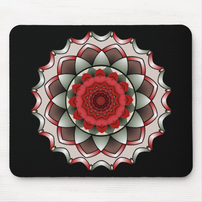 Tapis De Souris Un rose sans mandala Mousepad d'épines (Devant)