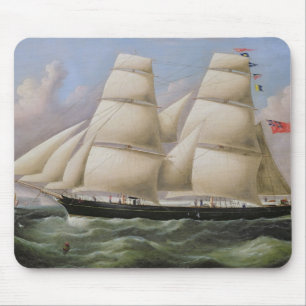 Tapis De Souris Un schooner mâté par deux outre de Douvres (huil