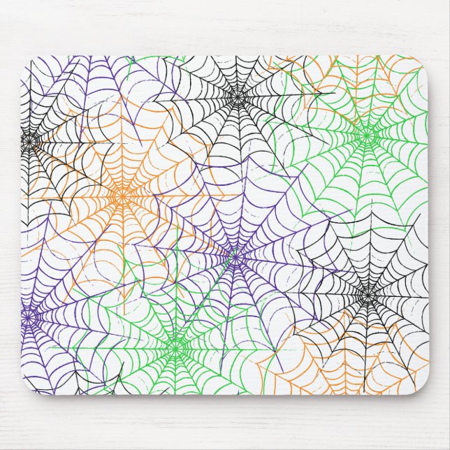 Tapis De Souris Un simple Motif Web d'Halloween Spider (Devant)