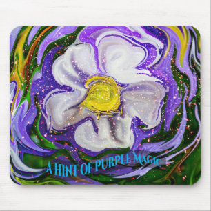 Tapis De Souris Un soupçon de magie violette - puissance des fleur