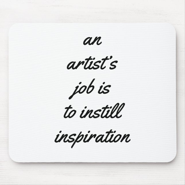 Tapis De Souris Un tableau de souris de travail d'artiste (Devant)