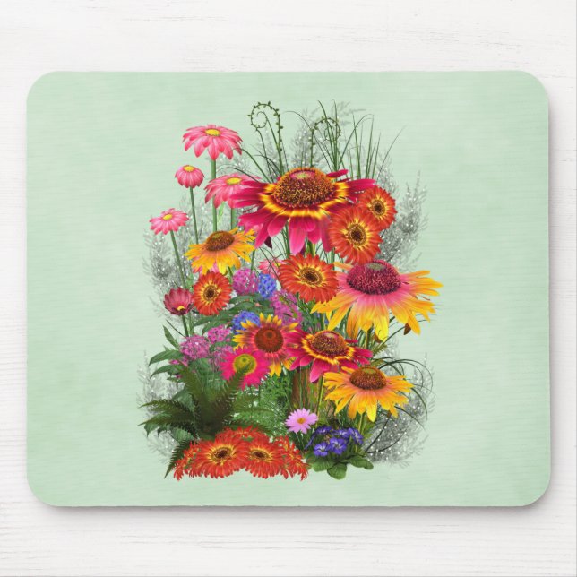 Tapis De Souris Un tas de belles fleurs.. (Devant)