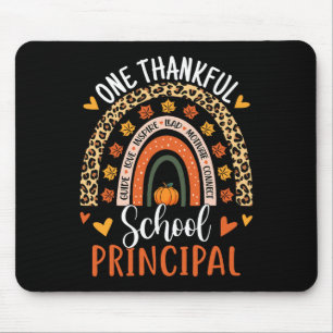 Tapis De Souris Un Thanksgiving Rainbow, principal de l'école