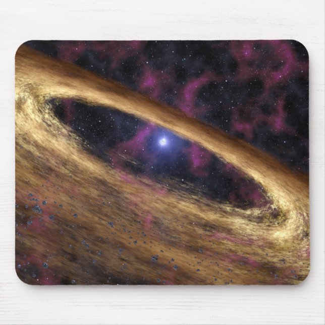 Tapis De Souris Un type d'étoile morte appelée pulsar (Devant)