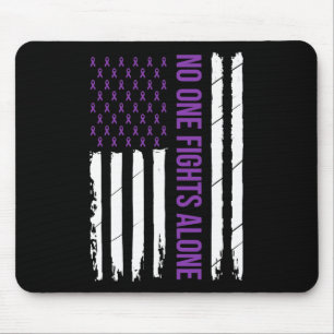Tapis De Souris Un vol seul ruban violet Alzheimerheimer's sensibi