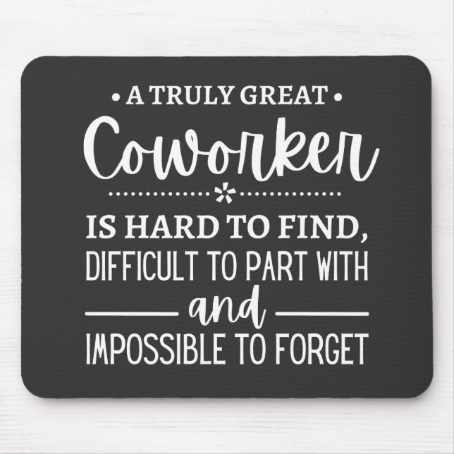 Tapis De Souris Un vrai grand collègue (Devant)