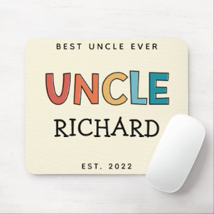 Tapis De Souris Uncle personnalisé Retro cadeau meilleur oncle jam