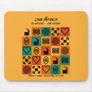 Tapis De Souris Une Afrique – Adinkra – Ghana - 