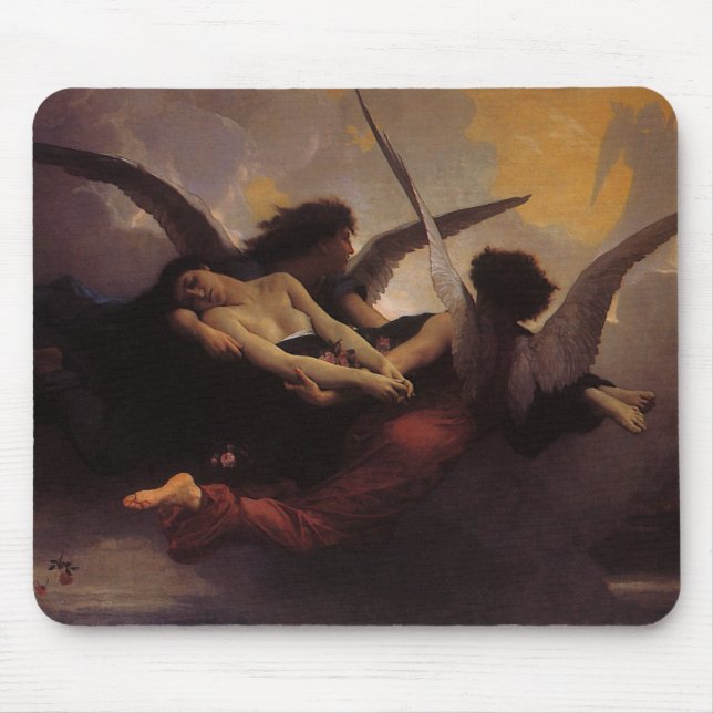Tapis De Souris Une âme portée au ciel par Bouguereau (Devant)