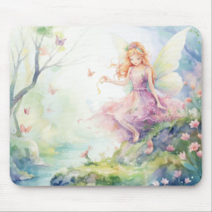 Tapis De Souris Une belle fée de printemps