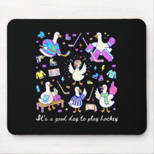 Tapis De Souris Une Bonne Journée Pour Jouer Au Hockey Jouet Idiot