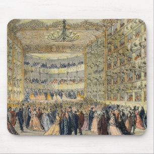 Tapis De Souris Une boule masquée au théâtre de Fenice, Venise,
