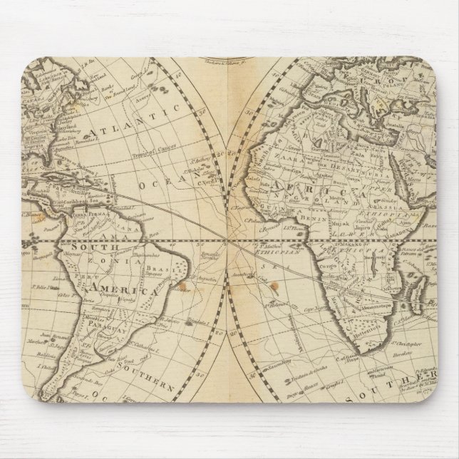 Tapis De Souris Une carte du monde (Devant)