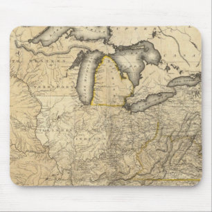 Tapis De Souris Une carte nouvelle et correcte des États-Unis