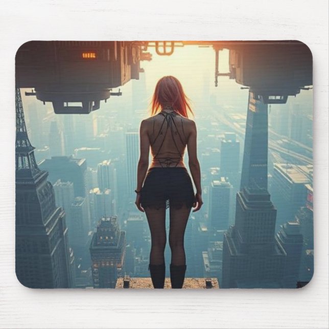 Tapis De Souris Une carte postale du futur (Devant)
