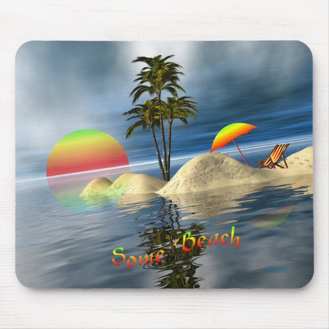 Tapis De Souris Une certaine plage (Devant)