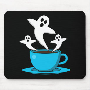 Tapis De Souris Une coupe de café fumeur fantôme