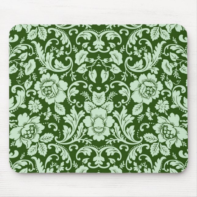 Tapis De Souris Une damassé florale antique (Devant)