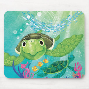 Tapis De Souris Une délivrance de tortue de mer