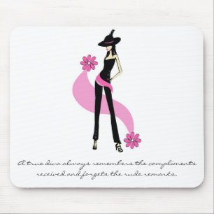 Tapis De Souris Une diva vraie Mousepad