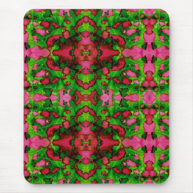 Tapis De Souris Une étude en rose et vert (Devant)