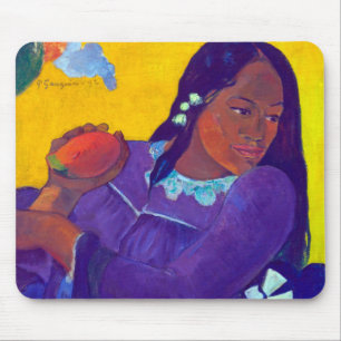 Tapis De Souris Une femme avec un manchot, Gauguin